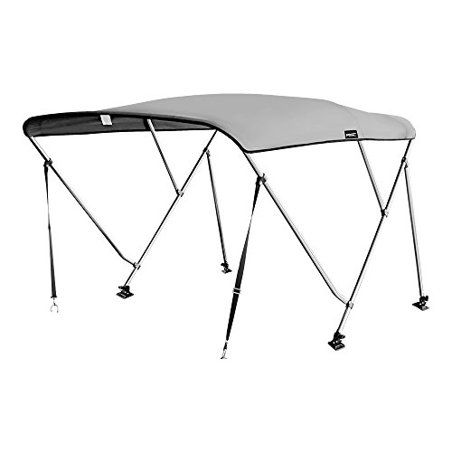 MSC Bimini Boat Top Cover with Rear Support Pole and Storage Boot