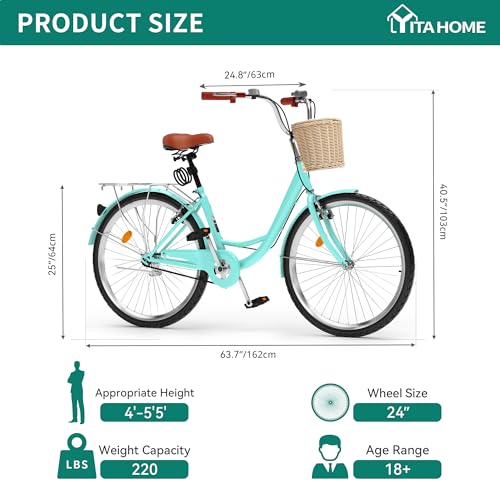 Yitahome MAYIHLKKHA Beach Cruiser Bike For Women thumb #3