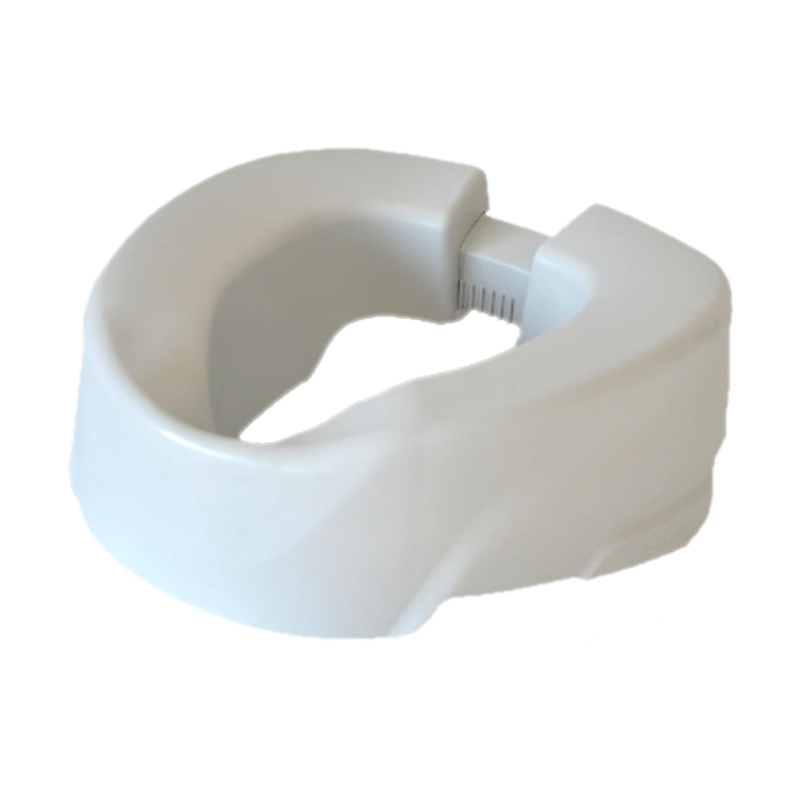 Sedile WC con larghezza regolabile, 10 cm, portata 150 kg, bianco, per disabili, pazienti, donne incinte