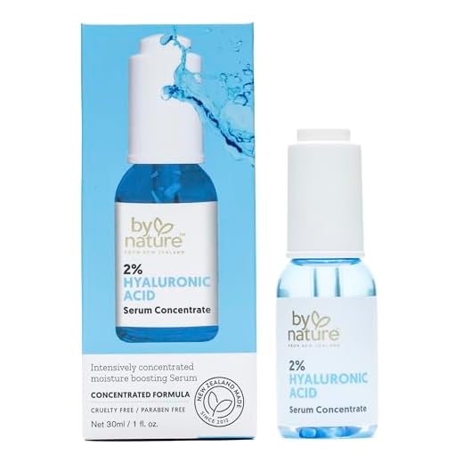 By Nature 2% Hyaluronic Acid Serum for Face & Neck - Skincare from New Zealand - 2% Hyaluronic Acid Facial Serum Concentrate - 1fl. oz