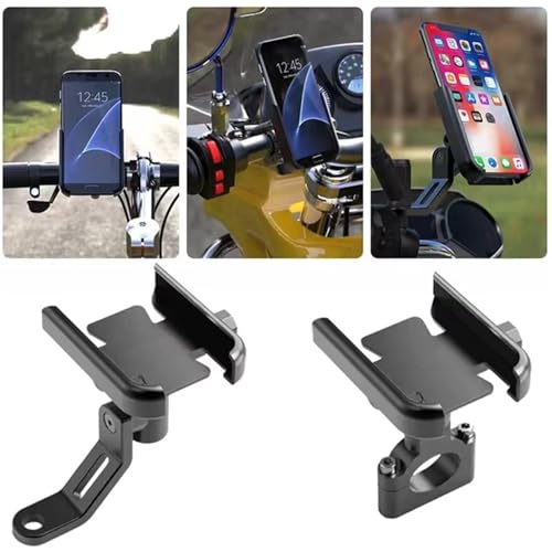 Support téléphone portable moto Tricity 125 anti-vibration fixation rétroviseur GPS noir - 4