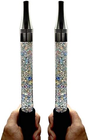 KKDUCK Hookah Ice Mouth Tip Hose Rainbow Shisha Hookah Pipe Hose Hookah Shisha Pipe for Hookah Accessories 2pcs in 1 set (1#)