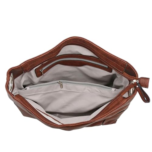 Image of Hobo Shoulder Bag with Big Snap Hook Hardware