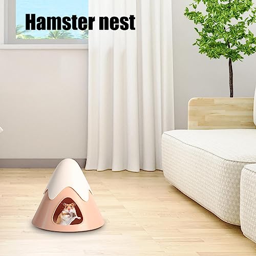 Esconderijo para Hamsters | Snowy Mountain Forma Hamster Esconder Resfriamento Bed Caves Cage | Ador