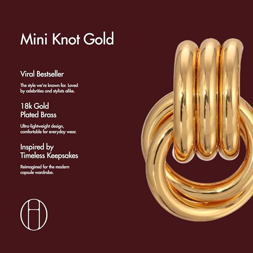 Mini Knot Earrings – Sculptural Twisted Design – Lightweight – By Heaven Mayhem 5