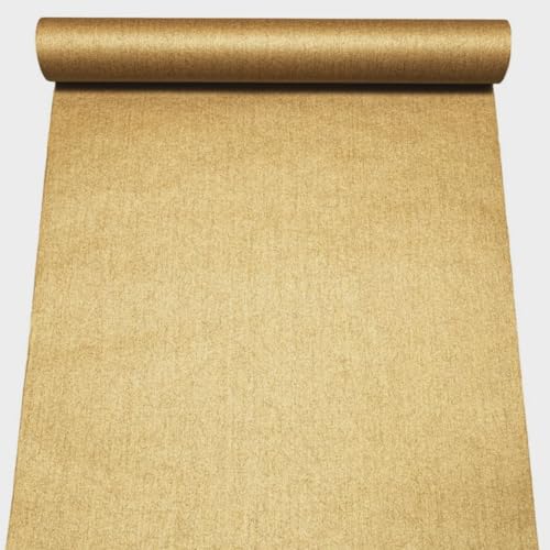 SOPHIE LAURENCE Plain Bronze Shimmer Wallpaper Thick Free Match Paste Bedroom Playroom Children Paste Panels Wall Decor 3D Wallpaper and 3D Wall Art Carbon Fibre Vinyl Washable (Full Roll)