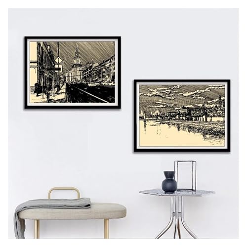 Toile art impression Moscou Kremlin style URSS pour bureau moderne - 3