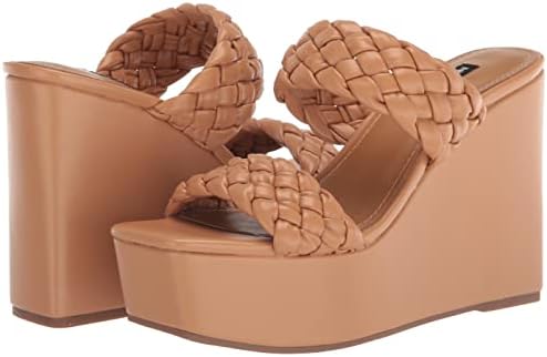 Nine West Women's Nessie Wedge Sandal, Light Cognac, 9.5 | Image 6