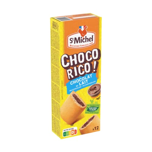 Lote de 6 unidades *** ST MICHEL Choco Rico galletas de chocolate con leche 12 galletas 225g *** o un tamaño de cartón de 6 unidades ***