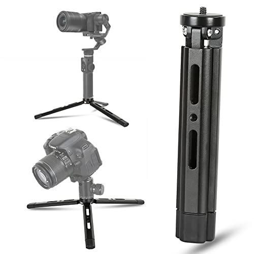 Image of EaxanPic Aluminum Mini Tripod, Desktop Tabletop Stand Tripod for Zhiyun Smooth Q/4, Crane Plus/2,Weebill s, Ronin S/SC/RS2/RSC2, Osmo Mobile,Gimbal Handle Grip Stabilizer