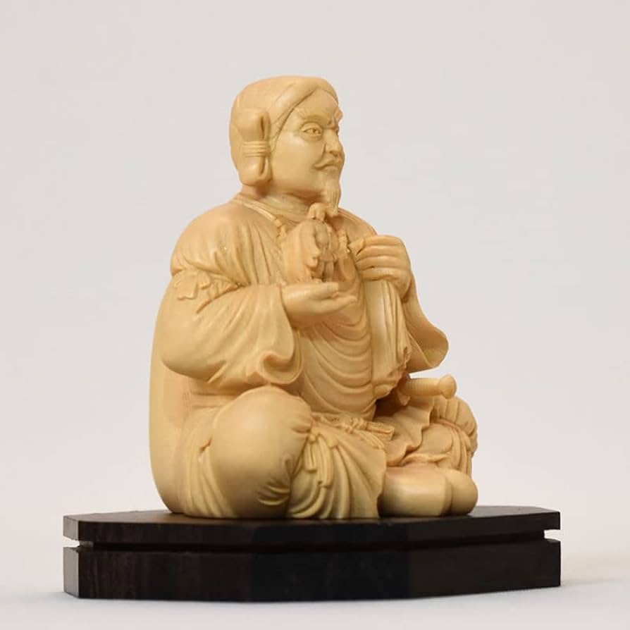 仏教美術　名工　片岡静観作　大国主　在銘　仏像 仏教美術 名工 片岡静観作 大国主 在銘 仏像