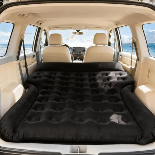 AGEMANY Matelas Voiture - Matelas Gonflable Voiture Universel pour SUV Van RV Coffre, Lit Voitures éPaisseur 20cm Doux Et Confortable Car Mattress Air Bed...