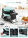 FOHERE 2-in-1 Waffle Maker & Omelette Maker, 1400W Double Belgian Waffle Iron 180° Flip, Adjustable Browning Control, Rotating & Nonstick Pans, Removable Drip Tray, Cool Touch Handle (Mint Green)