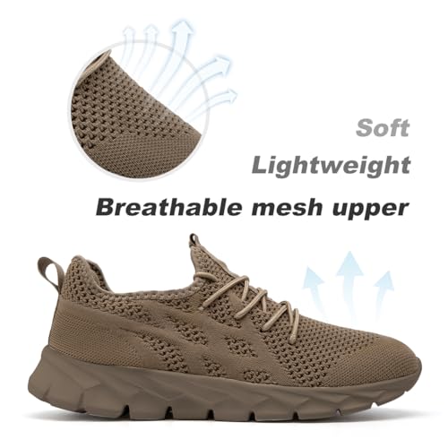 Image of DLWKIPV Mens Running Shoes Sneakers Non Slip Slip On Tennis Lightweight Athletic Cushioned Comfort for Walking Gym Fitness & Daily Training Leisure Sports