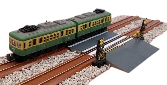 Amazon | Nゲージ踏切情景3点セット 江ノ電 車両＋レール＋踏切セット