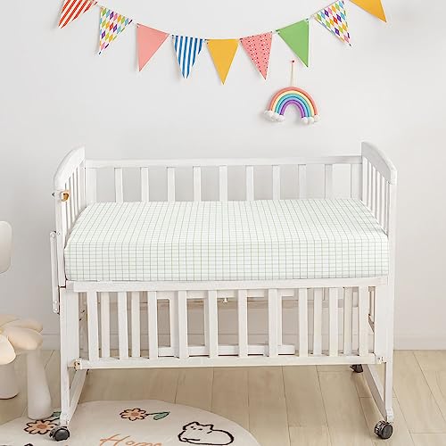 Image of Crib Bedding Set,3pcs Nursery Crib Bedding with Comforter Crib Sheet & Crib Skirt,Watecolor Animal Theme Printed Nursery Bedding for Baby Boys and Girls(Lion)