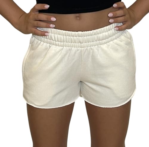 Girls Brushed Soft Cloud Pull On Sweat Shorts with Pockets Comfy Athletic Shorts for Kids