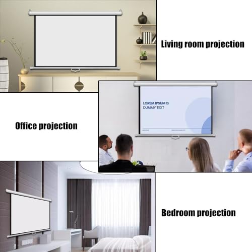 Pantalla para proyector manual 72" 16:9 HD miniatura 7