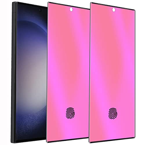 Verre trempé S24 Ultra anti-espion et lumière bleue avec déverrouillage doigt