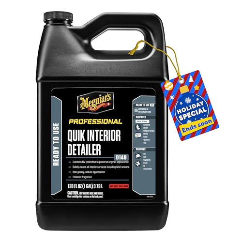 Meguiar's D14901 Detailer Quik Interior Detailer 3.79L safely cleans all interior surfaces