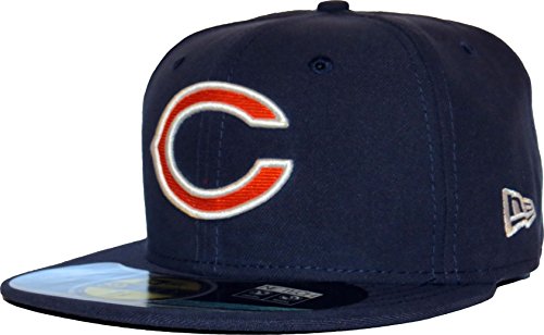 New Era Herren Fitted Caps NFL On Field Chicago Bears 59Fifty blau 7-55,8cm