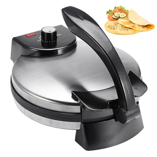 Machine à roti électrique 1500W et appareil à tortilla antiadhésif 12 pouces