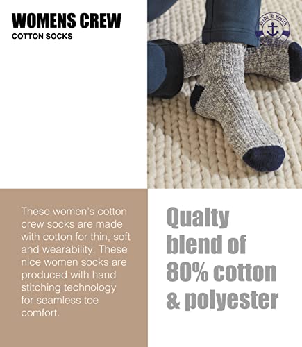 48 Pair Pack of Mens & Womens Lightweight Cotton Crew Socks Bulk, Homeless Donation Cheap, Wholesale Sock 7