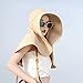 Ujicde Summer Fashion Womens and Men UV Protection Bucket Hat, Huge Sun Hat,Wide Brim Cap UV Protection Foldable Hat, Beach Fishing Hat with Neck Flap (Color : Khaki)