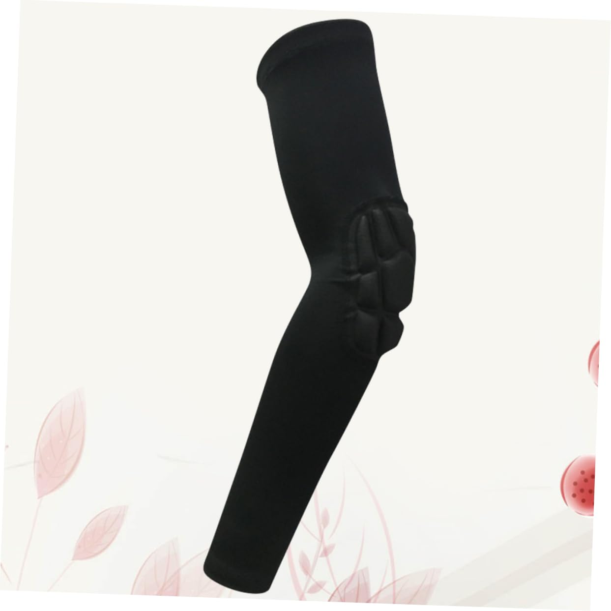 GOOHOCHY 1pc Long Elbow Protector Sleeve Black Compression Arm Sleeve for Outdoor Sports for Cycling Running and Basketball Comfortable and Durable