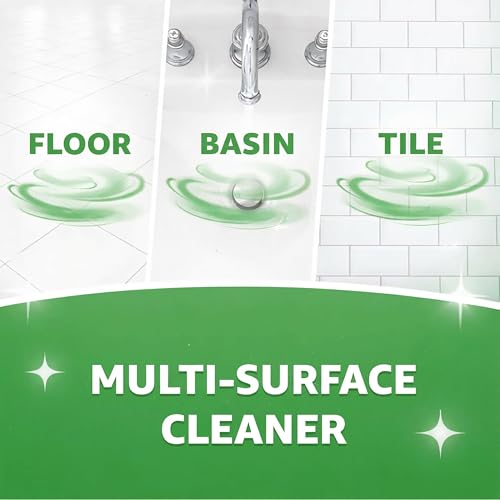 Image of Lizol Fresh & Clean Bathroom Cleaner | Pine | 1L | 10X Better Cleaning | Upto 12Hrs Fragrance| Multi Surface Clean Floors, Basin, Tiles