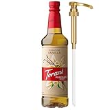 Torani Puremade Syrup, Signature Vanilla Flavoring for Drinks & Desserts, Pump Included, 25.4 Fl Oz