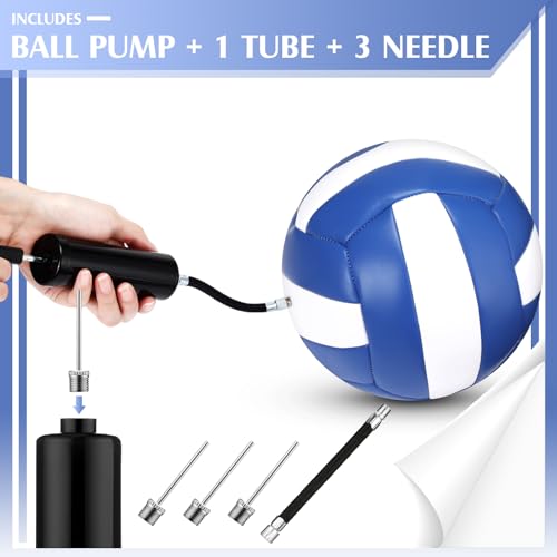 Image of Vinsot 12Pcs Size 5 Recreational Volleyballs with Air Pump Regulation Soft Volleyball Ball for Outdoor Indoor Play Waterproof Volleyball Bulk for Beginner Gym Training Beach Swimming Pool