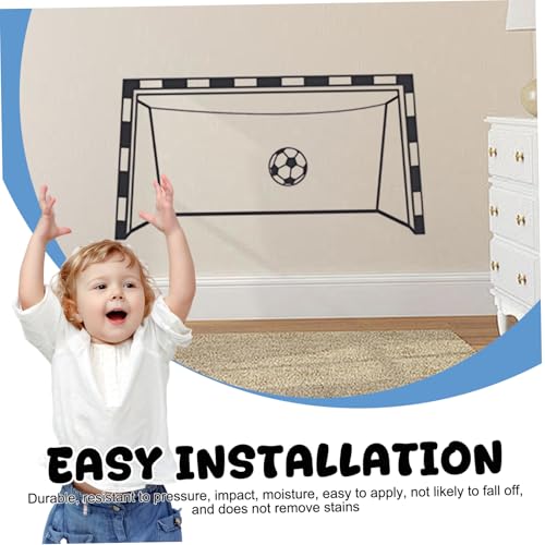 Calcomanía de pared para puerta de fútbol para renovar cuartos infantiles sin obras 5