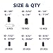 BUSY-CORNER 105 Pieces Vacuum Cap Assortment Kit, Dropper ID 3/8'' 5/16'' 1/4'' 7/32'' 5/32'' 3/16'', Hose Caps Kit for Car Carburetor Manifold