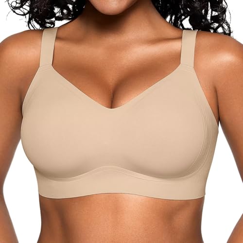 Soutien-gorge push-up femme grande taille sans armatures confortable