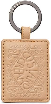 YoshiYoshi Custard Cream Biscuit Leather Keyring