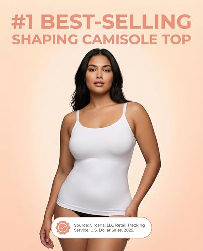 SHAPERMINT Womens Tops - Scoop Neck Cami Body Shaper for Women, Shapewear Tummy Control, Camisole Tank Tops for Women