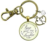 Gutsy Goodness Bonus Daughter In Law Keychain Marriage Made Us Family Blend Family Love Wedding Jewelry Gift Charm
