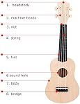 21'' Hawaii Ukulele Kit, DIY Ukulele Kit Great Fun for Children and Beginner with Instructions