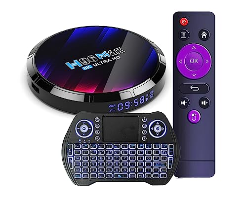 🎁【Supporto 3D & Mini Tastiera Retroilluminata】Il tv box può fornire l'uscita 3D, che può fornire un'esperienza visiva più coinvolgente e realistica rispetto ai tradizionali video 2D. Aggiunge la percezione della profondità, rendendo gli oggetti e le scene più realistici e offre un'esperienza di intrattenimento più accattivante ed elettrizzante. La mini tastiera verrà fornita con tv box, rispetto al telecomando, la mini tastiera è più facile da usare e consente di risparmiare tempo