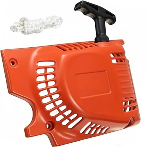 ZAMDOE 45CC 52CC 58CC Chainsaw Parts Recoil Pull Start Starter for Chinese 4500 5200 5800 for Tarus T4500 for Whitemoss 45cc 52cc Single Recoil Pull Starter Assembly Replacement Spares Garden Parts
