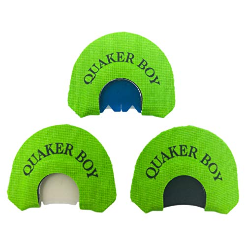 Quaker Boy SR 3 Pack Turkey Mouth Calls, Green