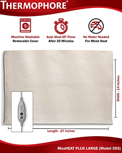 Thermophore Maxheat Plus Automatic Moist Heating Pad Size Large 14" X 27" - Model 355 #TOP3