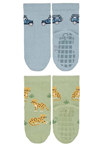 Abs Socks Double Pack Jeep+Leo Baby Boys ABS Socks