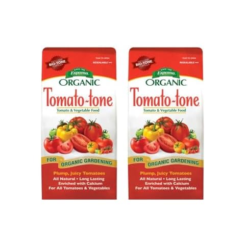 Espoma Organic Tomato-Tone 3-4-6 with 8% Calcium. Organic Fertilizer for All Types of Tomatoes and Vegetables. Promotes Flower and Fruit Production. 4 lb. Bag - Pack of 2 Cover