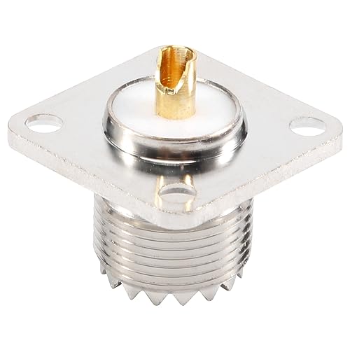 Quystetes UHF SO-239 - Conector coaxial hembra con forma cuadrada para radio jamón