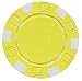 Da Vinci 50 Clay Composite Dice Striped 11.5-Gram Poker Chips (Yellow)