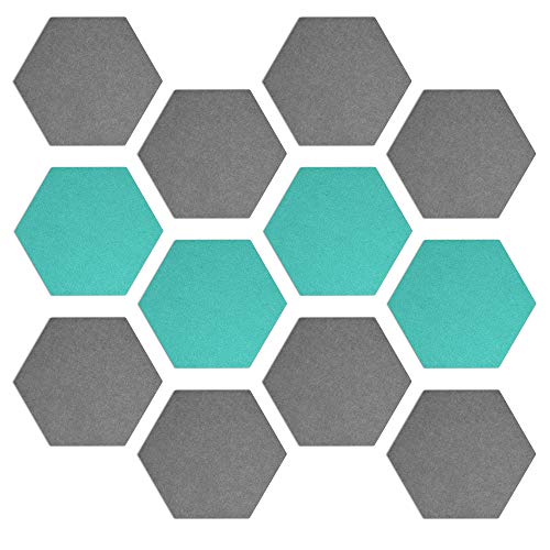 Navaris 51075.05.12 Hexagon Felt Board Tiles cover