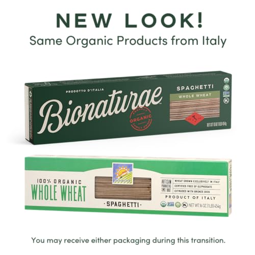 Bionaturae 00786160 Spaghetti Pasta Noodles - Whole Wheat Pasta, Kosher Certified, High Protein, Non-Gmo, Usda Certified, Whole Wheat Spaghetti, Spaghetti Pasta Organic thumb #1