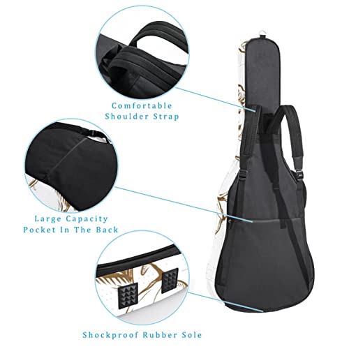 Housse pour guitare acoustique – Motif artistique – Épaisseur : 1 cm – Étanche – 101,6 cm – 106,1 cm, Multicolore 10… - Les Beatles, Paul McCartney, John Lennon, RIngo Starr, George Harrison Housse pour guitare acoustique - Motif artistique - Épaisseur : 1 cm - Étanche - 101,6 cm - 106,1 cm, Multicolore 10… – Image 4